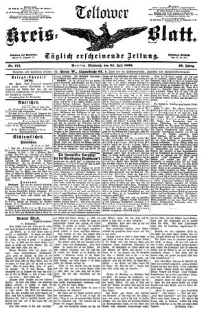Teltower Kreisblatt vom 24.07.1895