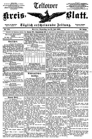 Teltower Kreisblatt on Jul 25, 1895