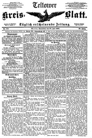 Teltower Kreisblatt vom 27.07.1895