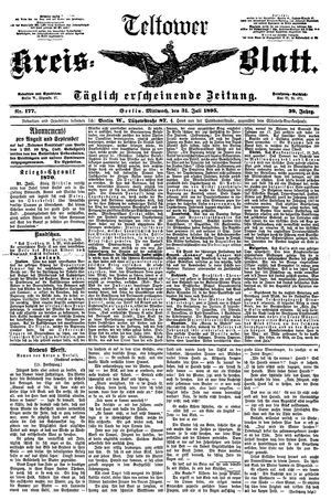 Teltower Kreisblatt vom 31.07.1895