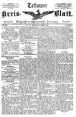 Teltower Kreisblatt on Aug 4, 1895