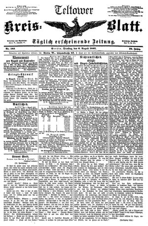 Teltower Kreisblatt vom 06.08.1895