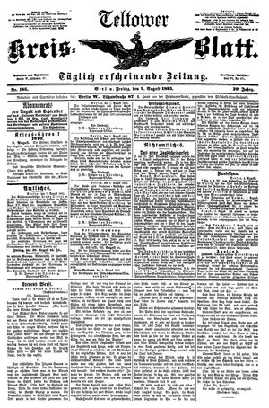 Teltower Kreisblatt vom 09.08.1895