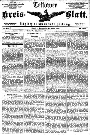 Teltower Kreisblatt vom 11.08.1895