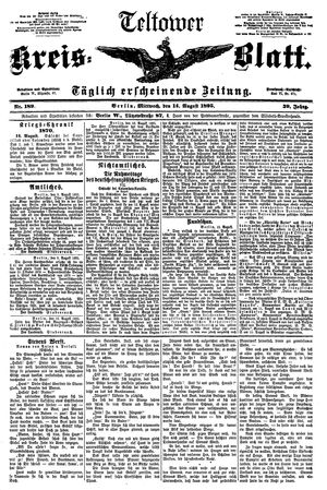 Teltower Kreisblatt vom 14.08.1895