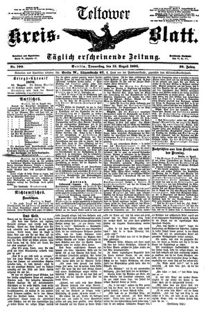 Teltower Kreisblatt vom 15.08.1895