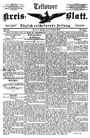 Teltower Kreisblatt vom 16.08.1895