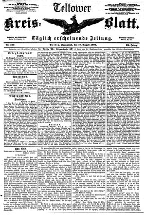 Teltower Kreisblatt vom 17.08.1895