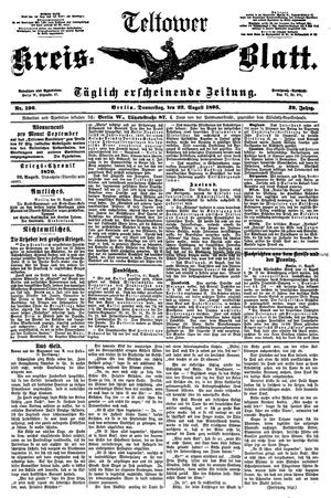 Teltower Kreisblatt vom 22.08.1895