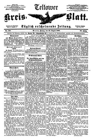 Teltower Kreisblatt on Aug 23, 1895
