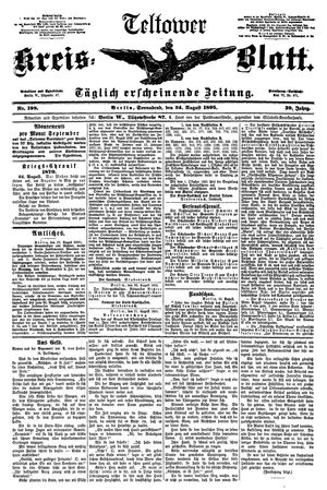 Teltower Kreisblatt vom 24.08.1895