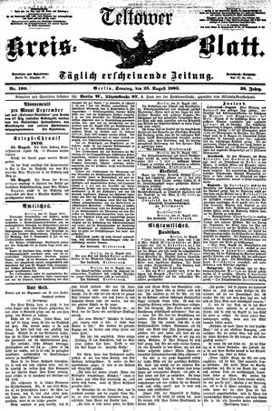 Teltower Kreisblatt vom 25.08.1895