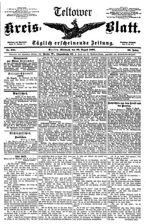Teltower Kreisblatt vom 28.08.1895