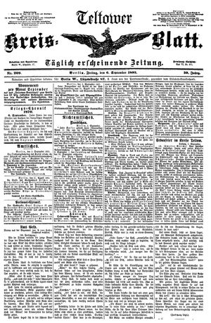 Teltower Kreisblatt vom 06.09.1895