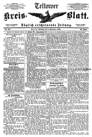 Teltower Kreisblatt on Sep 8, 1895
