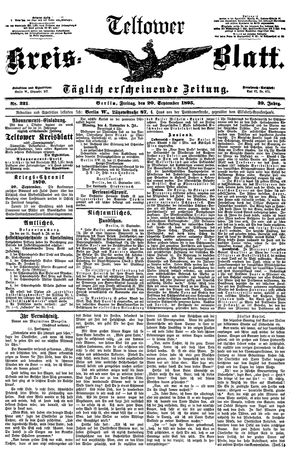 Teltower Kreisblatt vom 20.09.1895