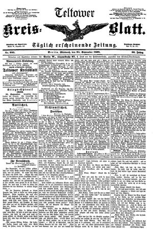 Teltower Kreisblatt vom 25.09.1895
