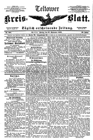 Teltower Kreisblatt vom 27.09.1895