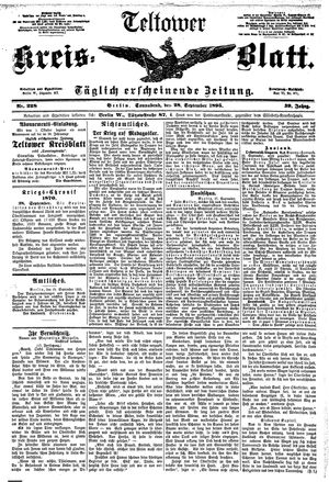 Teltower Kreisblatt vom 28.09.1895