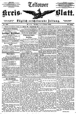Teltower Kreisblatt vom 01.10.1895