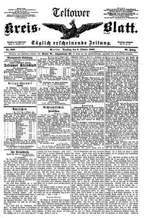 Teltower Kreisblatt vom 08.10.1895