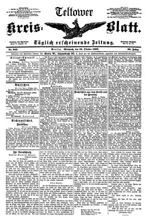 Teltower Kreisblatt vom 16.10.1895