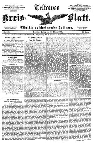 Teltower Kreisblatt vom 18.10.1895
