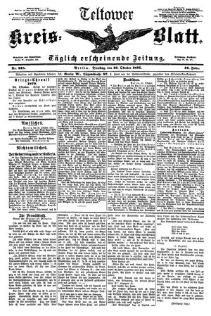 Teltower Kreisblatt vom 22.10.1895