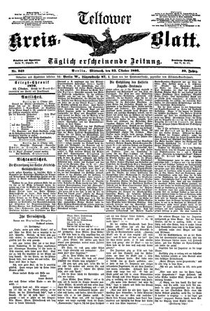 Teltower Kreisblatt vom 23.10.1895