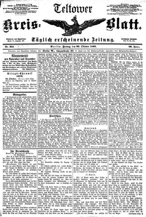 Teltower Kreisblatt vom 25.10.1895