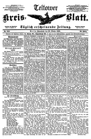 Teltower Kreisblatt vom 26.10.1895