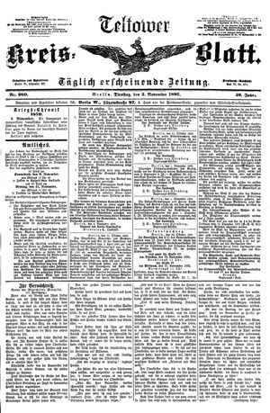 Teltower Kreisblatt vom 05.11.1895