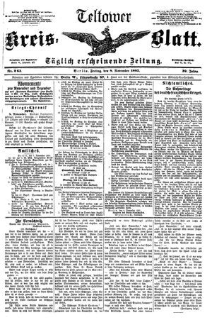Teltower Kreisblatt vom 08.11.1895