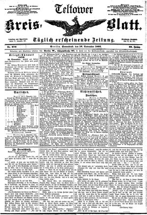 Teltower Kreisblatt vom 16.11.1895
