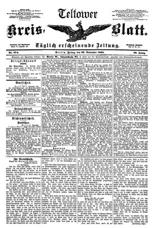 Teltower Kreisblatt vom 22.11.1895