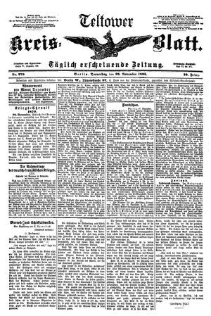 Teltower Kreisblatt on Nov 28, 1895