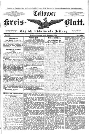 Teltower Kreisblatt vom 01.12.1895
