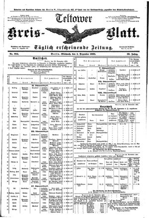 Teltower Kreisblatt vom 04.12.1895
