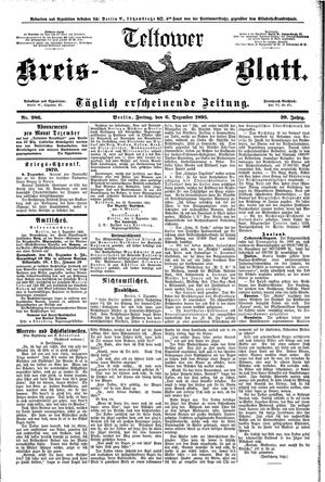 Teltower Kreisblatt vom 06.12.1895
