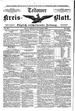 Teltower Kreisblatt vom 11.12.1895