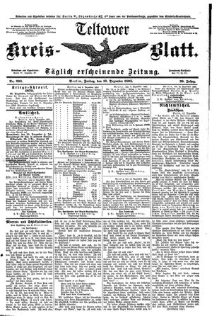 Teltower Kreisblatt vom 13.12.1895