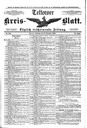 Teltower Kreisblatt vom 15.12.1895