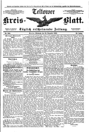 Teltower Kreisblatt vom 18.12.1895