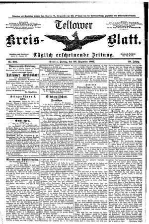 Teltower Kreisblatt vom 20.12.1895