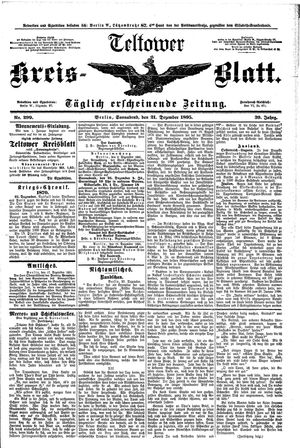 Teltower Kreisblatt vom 21.12.1895