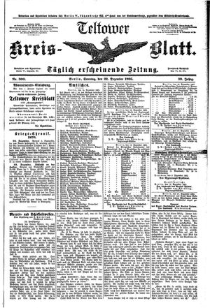 Teltower Kreisblatt vom 22.12.1895
