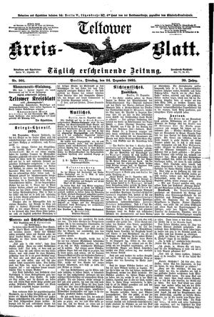 Teltower Kreisblatt vom 24.12.1895