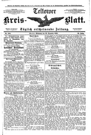 Teltower Kreisblatt vom 25.12.1895