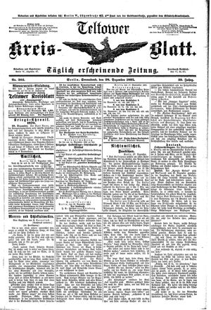Teltower Kreisblatt on Dec 28, 1895