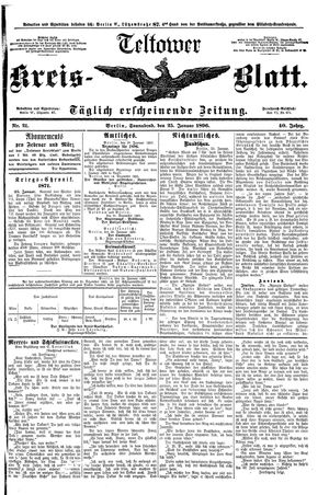 Teltower Kreisblatt vom 25.01.1896